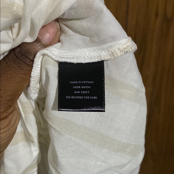 Simply Vera Vera Wang Cream Asymmetrical Ruffled Blouse - Picture 3 of 4